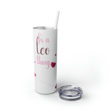 Skinny Tumbler with Straw, 20oz | Leo