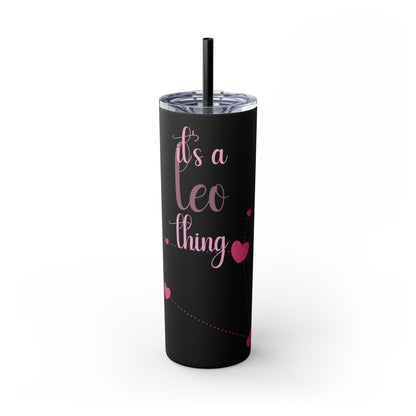 Skinny Tumbler with Straw, 20oz | Leo