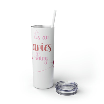 Skinny Tumbler with Straw, 20oz | Aries