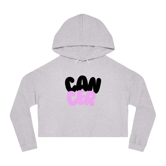 Women’s Cropped Hooded Sweatshirt- Cancer