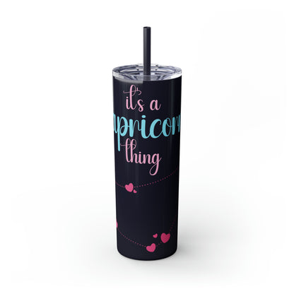 Skinny Tumbler with Straw, 20oz | Capricorn