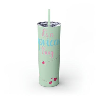 Skinny Tumbler with Straw, 20oz | Capricorn