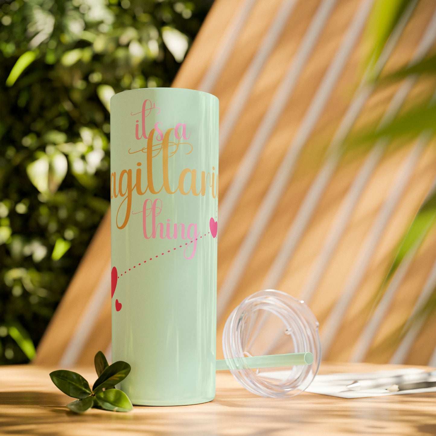 Skinny Tumbler with Straw, 20oz | Sagittarius