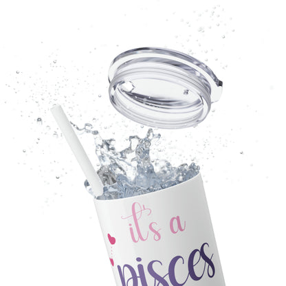 Skinny Tumbler with Straw, 20oz | Pisces