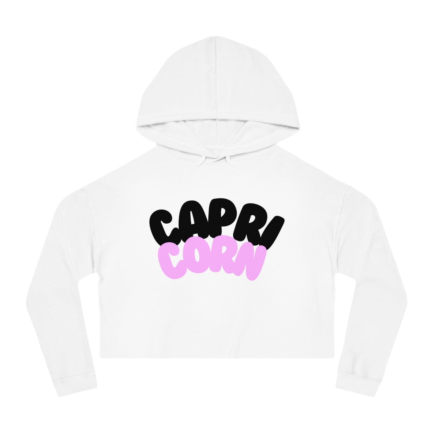 Women’s Cropped Hooded Sweatshirt- Capricorn