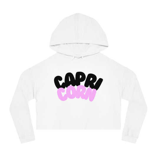 Women’s Cropped Hooded Sweatshirt- Capricorn