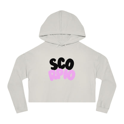 Women’s Cropped Hooded Sweatshirt- Scorpio