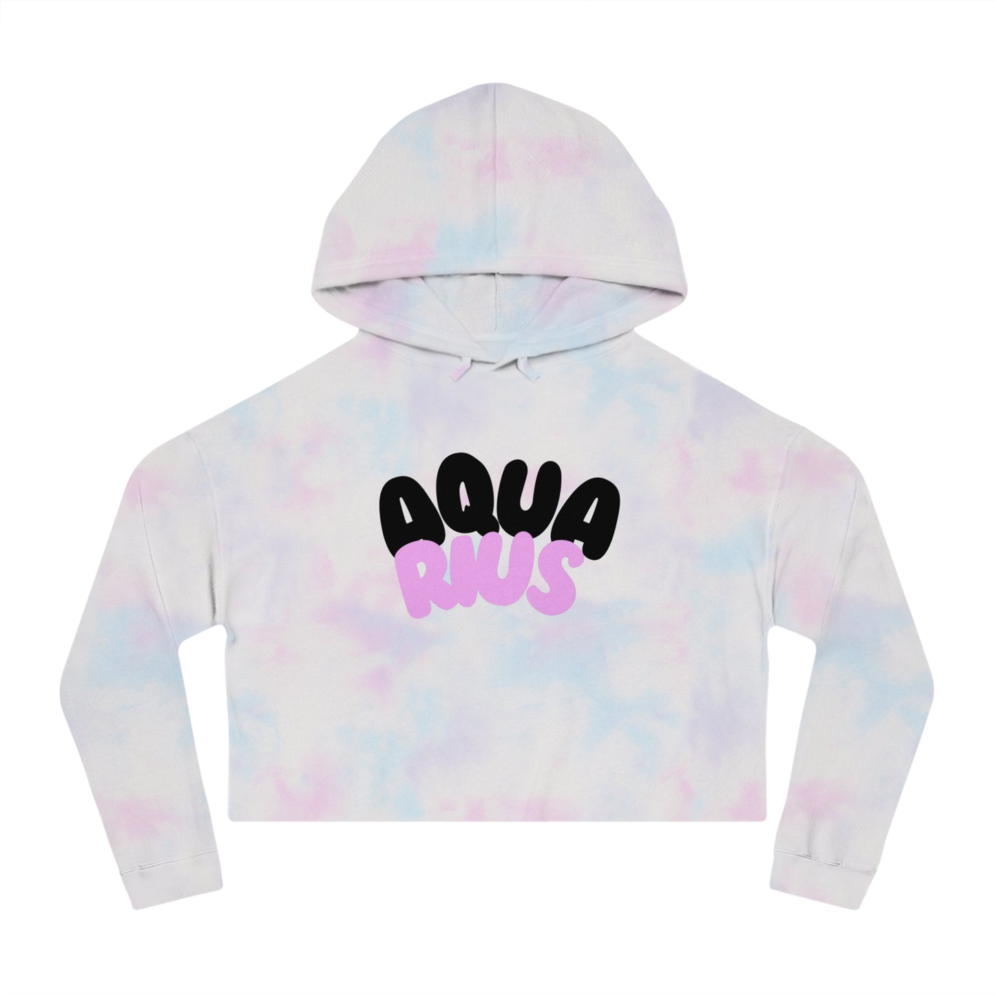 Women’s Cropped Hooded Sweatshirt- Aquarius