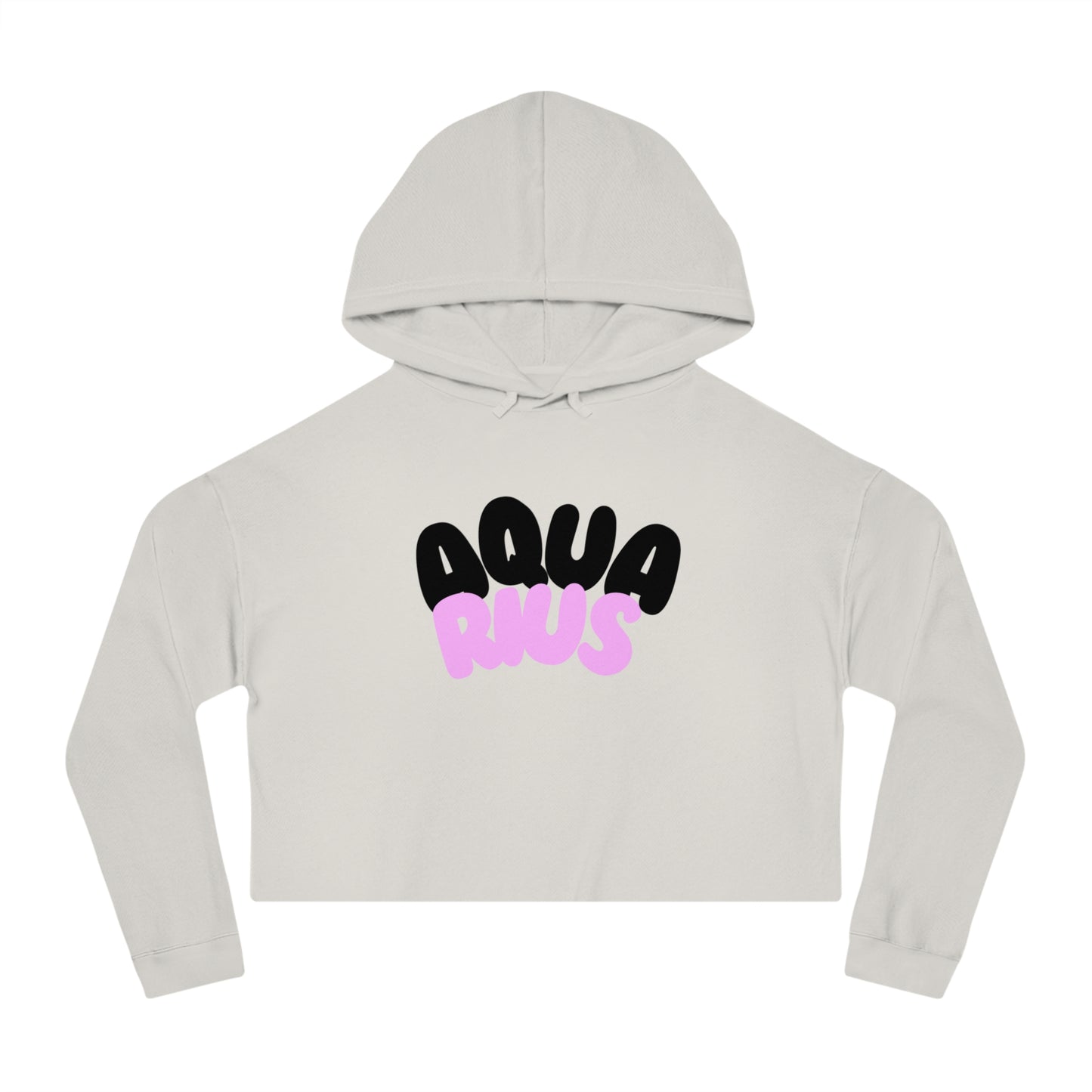 Women’s Cropped Hooded Sweatshirt- Aquarius