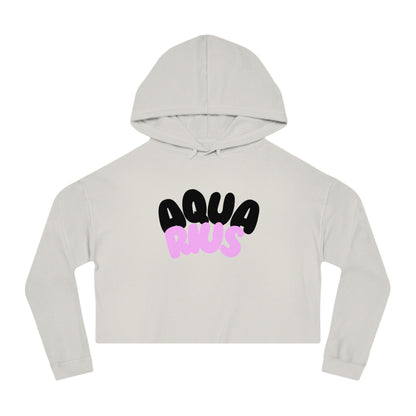 Women’s Cropped Hooded Sweatshirt- Aquarius