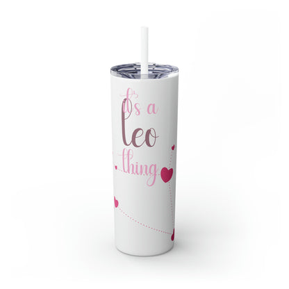 Skinny Tumbler with Straw, 20oz | Leo