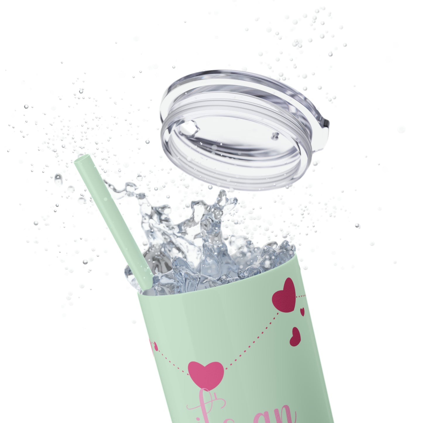 Skinny Tumbler with Straw, 20oz | Aquarius