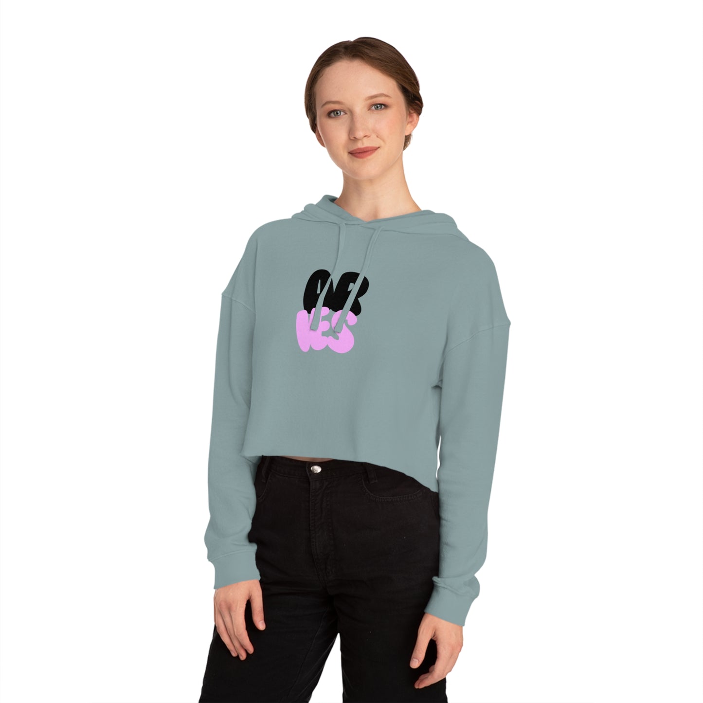 Women’s Cropped Hooded Sweatshirt- Aries