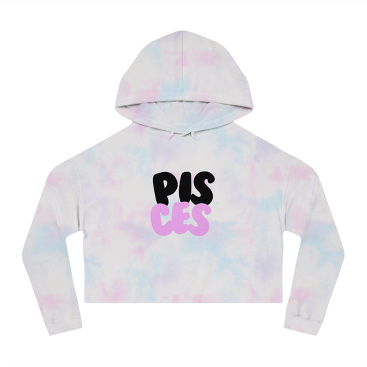 Women’s Cropped Hooded Sweatshirt- Pisces