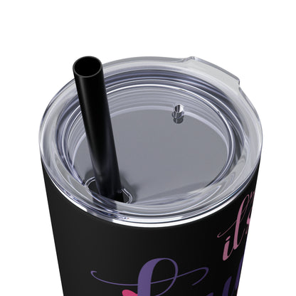 Skinny Tumbler with Straw, 20oz | Taurus