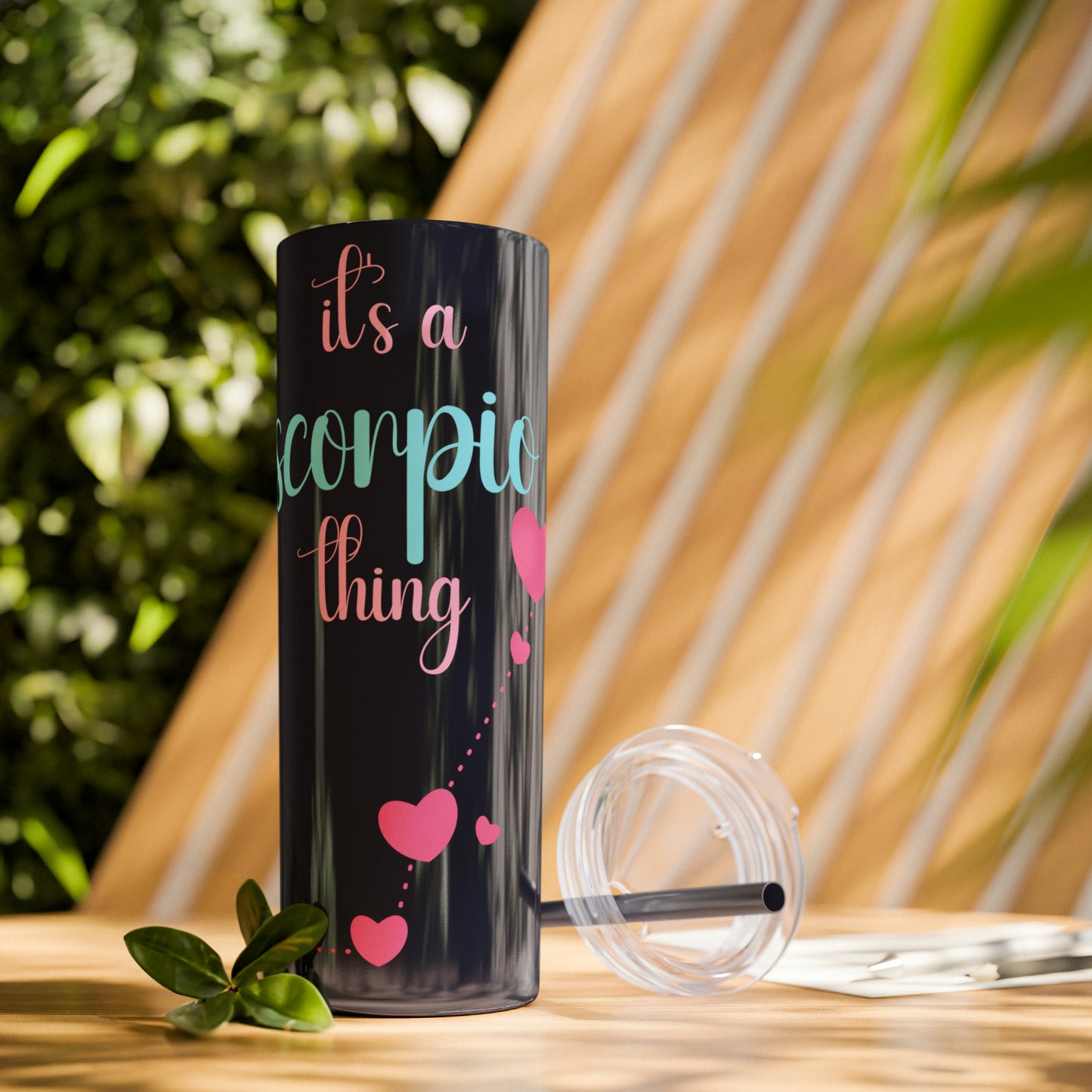 Skinny Tumbler with Straw, 20oz | Scorpio