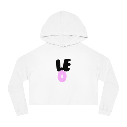 Women’s Cropped Hooded Sweatshirt- Leo