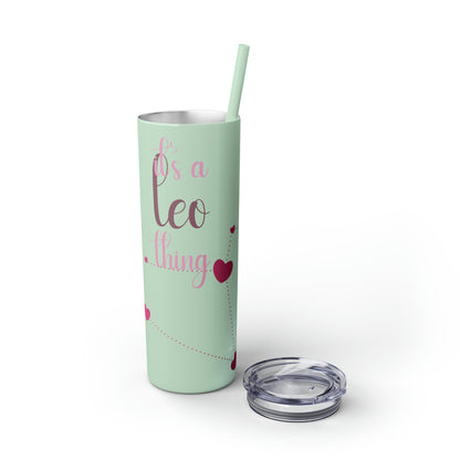 Skinny Tumbler with Straw, 20oz | Leo