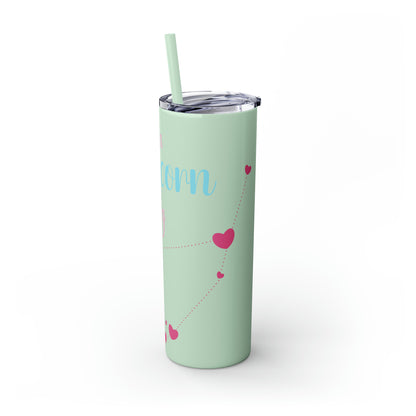 Skinny Tumbler with Straw, 20oz | Capricorn