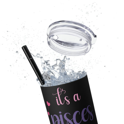 Skinny Tumbler with Straw, 20oz | Pisces