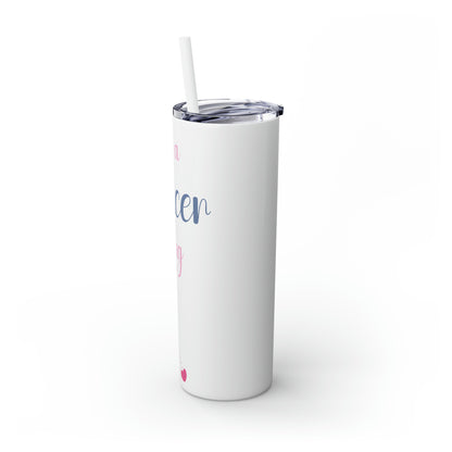 Skinny Tumbler with Straw, 20oz | Cancer