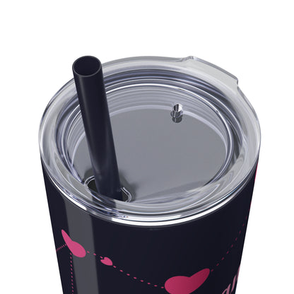 Skinny Tumbler with Straw, 20oz | Aquarius