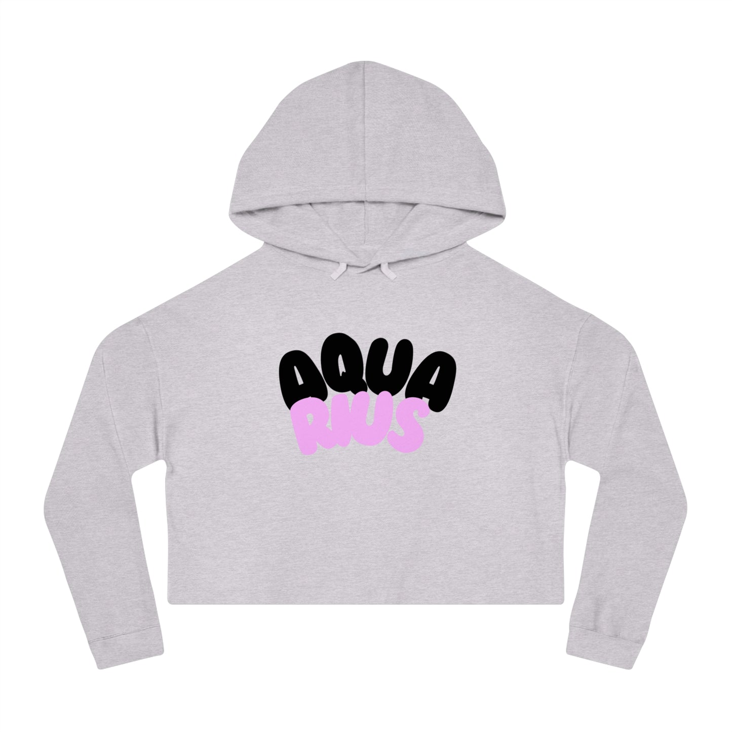 Women’s Cropped Hooded Sweatshirt- Aquarius