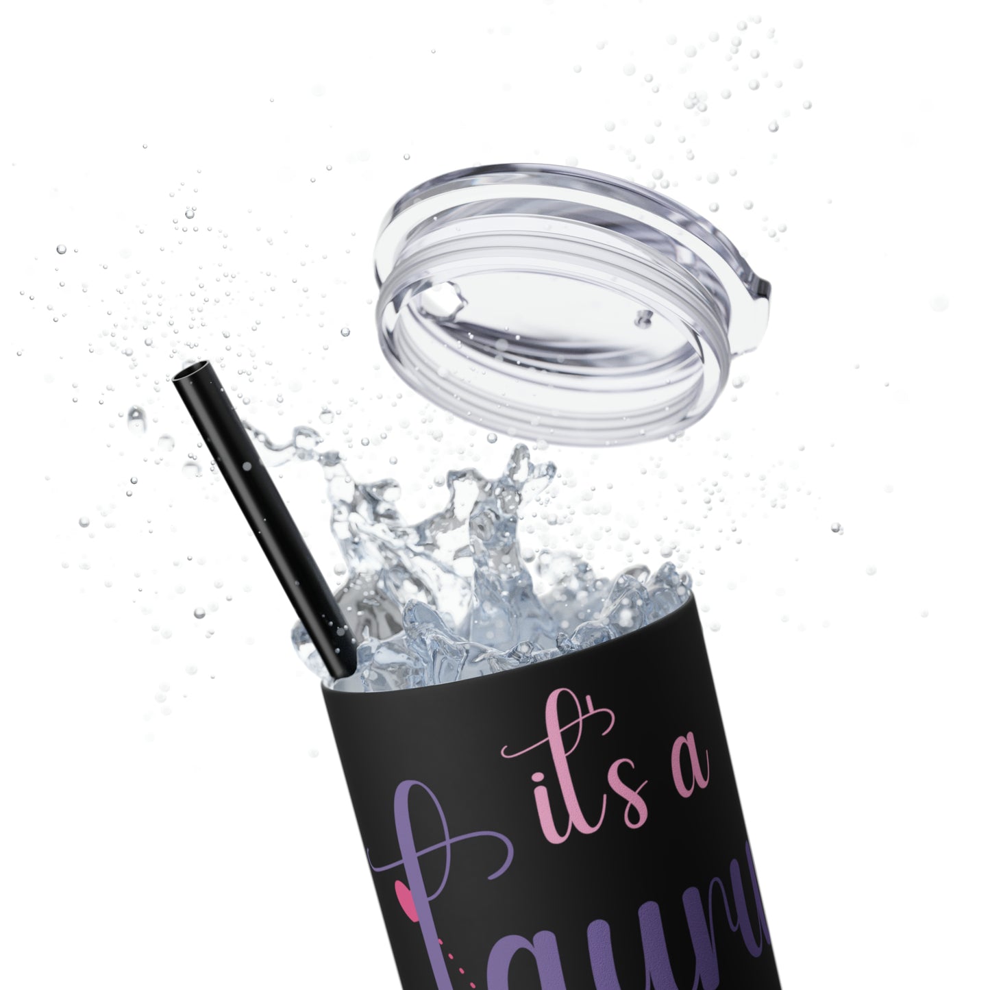 Skinny Tumbler with Straw, 20oz | Taurus