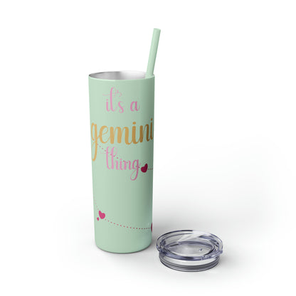 Skinny Tumbler with Straw, 20oz | Gemini