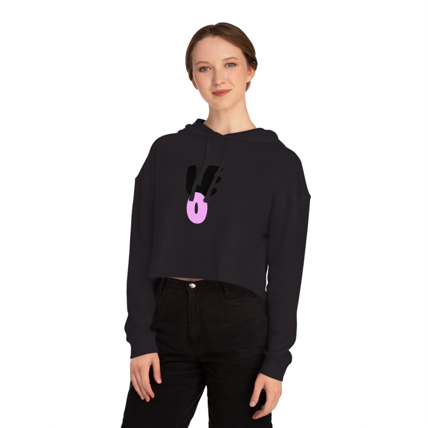 Women’s Cropped Hooded Sweatshirt- Leo