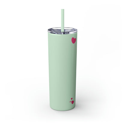 Skinny Tumbler with Straw, 20oz | Cancer