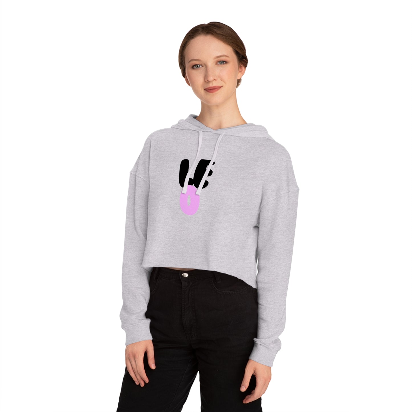 Women’s Cropped Hooded Sweatshirt- Leo