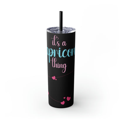 Skinny Tumbler with Straw, 20oz | Capricorn