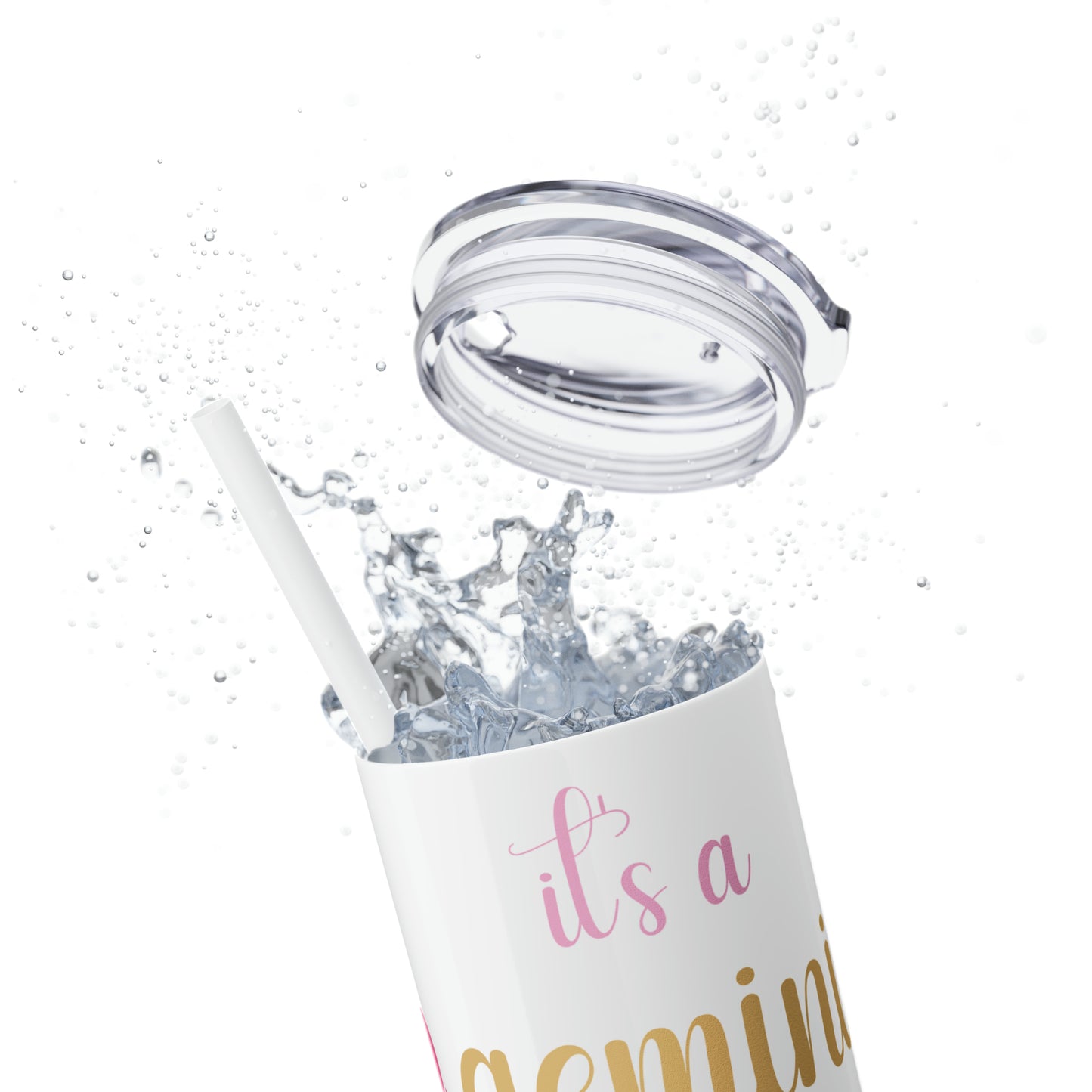 Skinny Tumbler with Straw, 20oz | Gemini