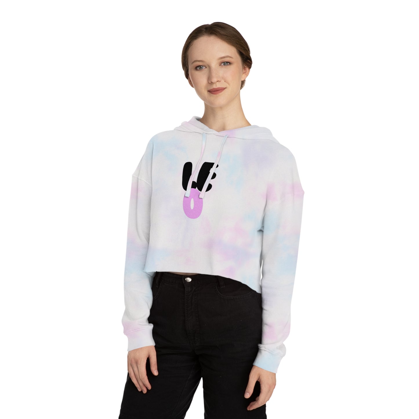 Women’s Cropped Hooded Sweatshirt- Leo