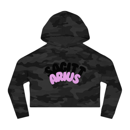 Women’s Cropped Hooded Sweatshirt- Sagittarius