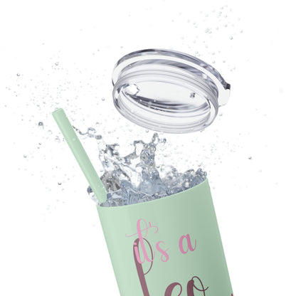 Skinny Tumbler with Straw, 20oz | Leo