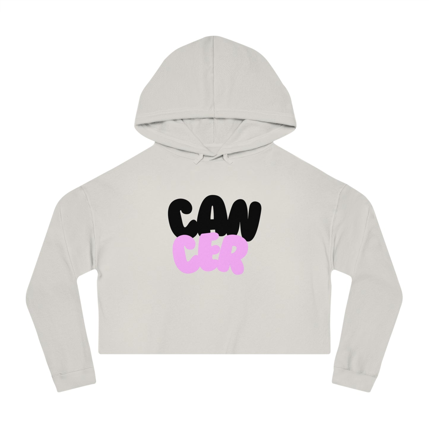 Women’s Cropped Hooded Sweatshirt- Cancer