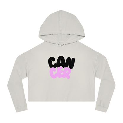 Women’s Cropped Hooded Sweatshirt- Cancer