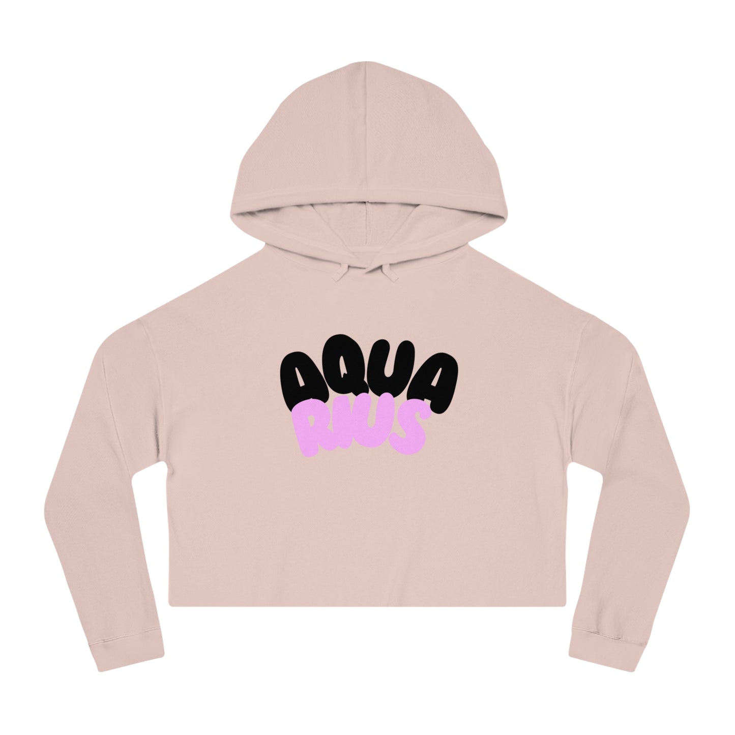 Women’s Cropped Hooded Sweatshirt- Aquarius