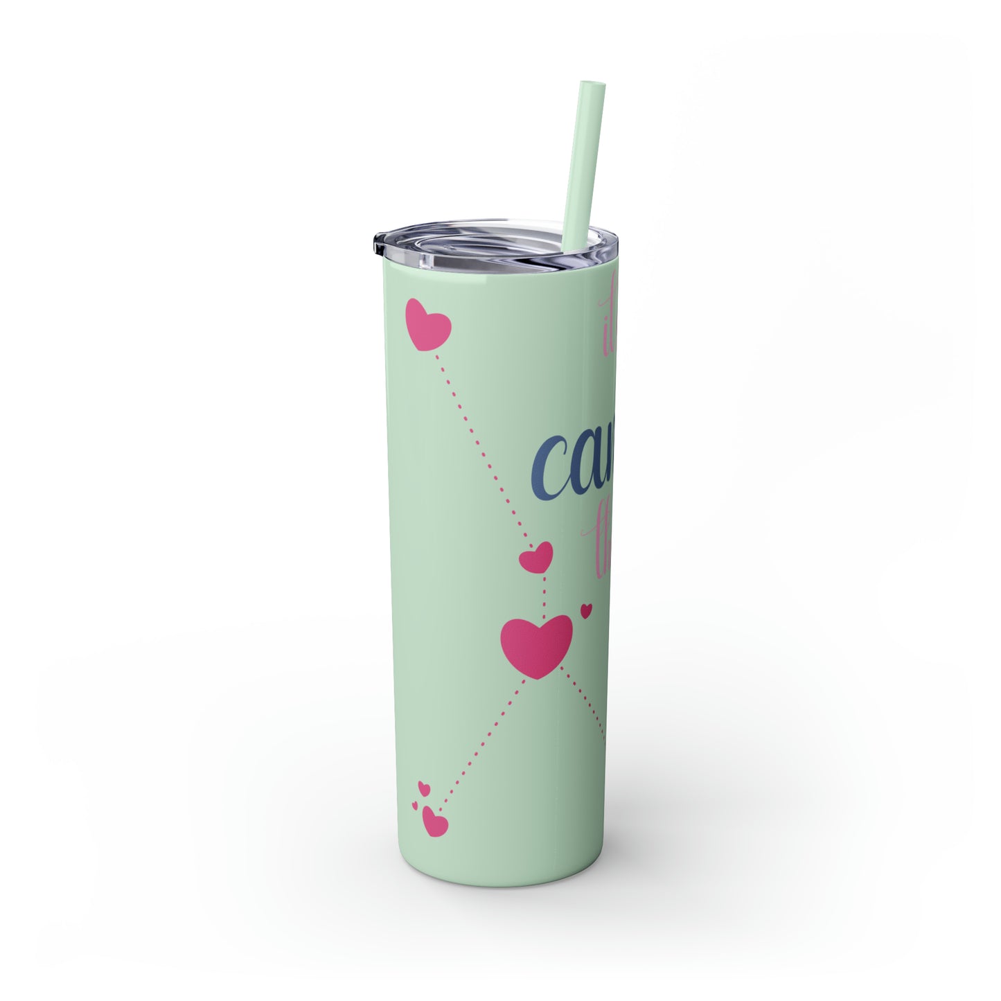 Skinny Tumbler with Straw, 20oz | Cancer