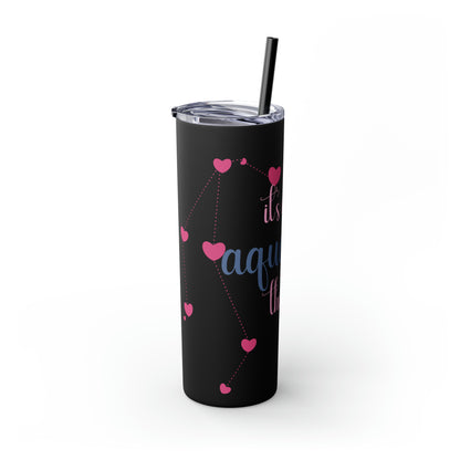 Skinny Tumbler with Straw, 20oz | Aquarius