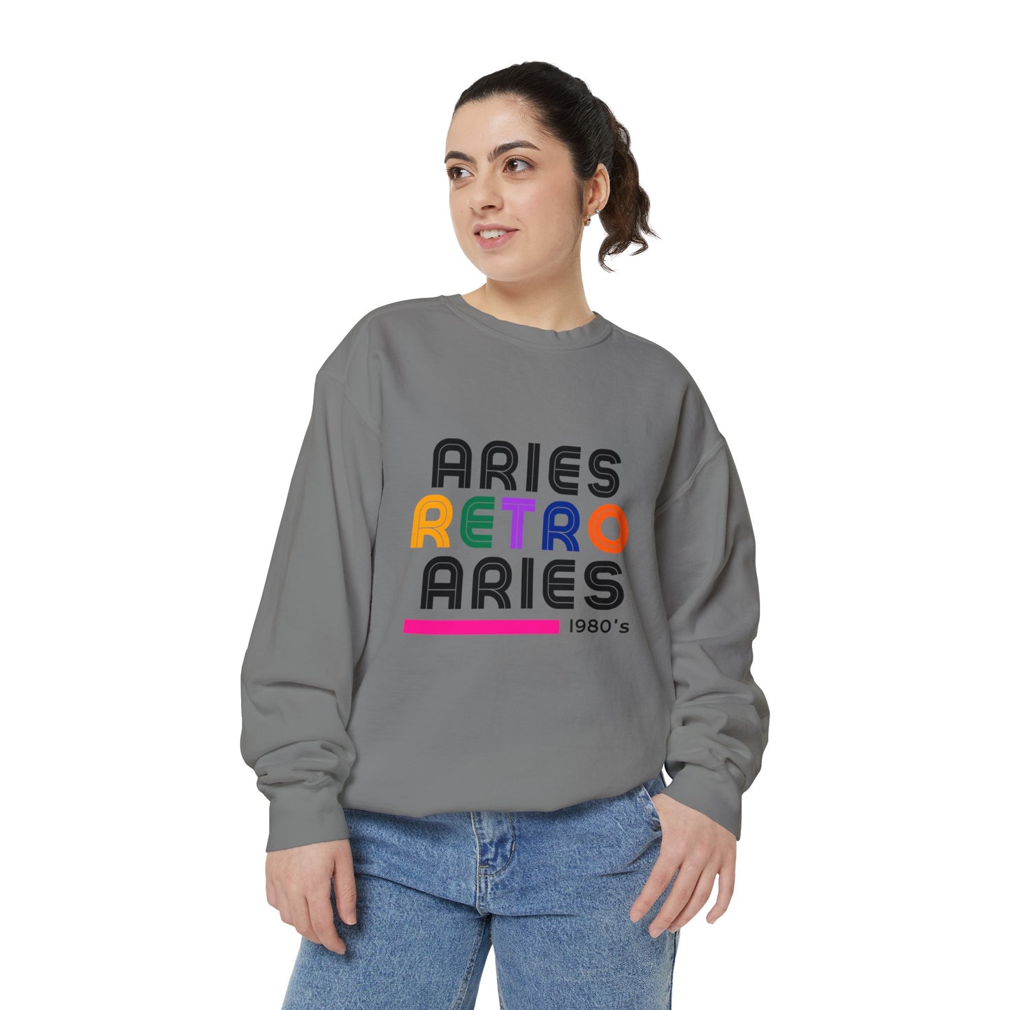 Crew Neck Sweatshirt- Aries