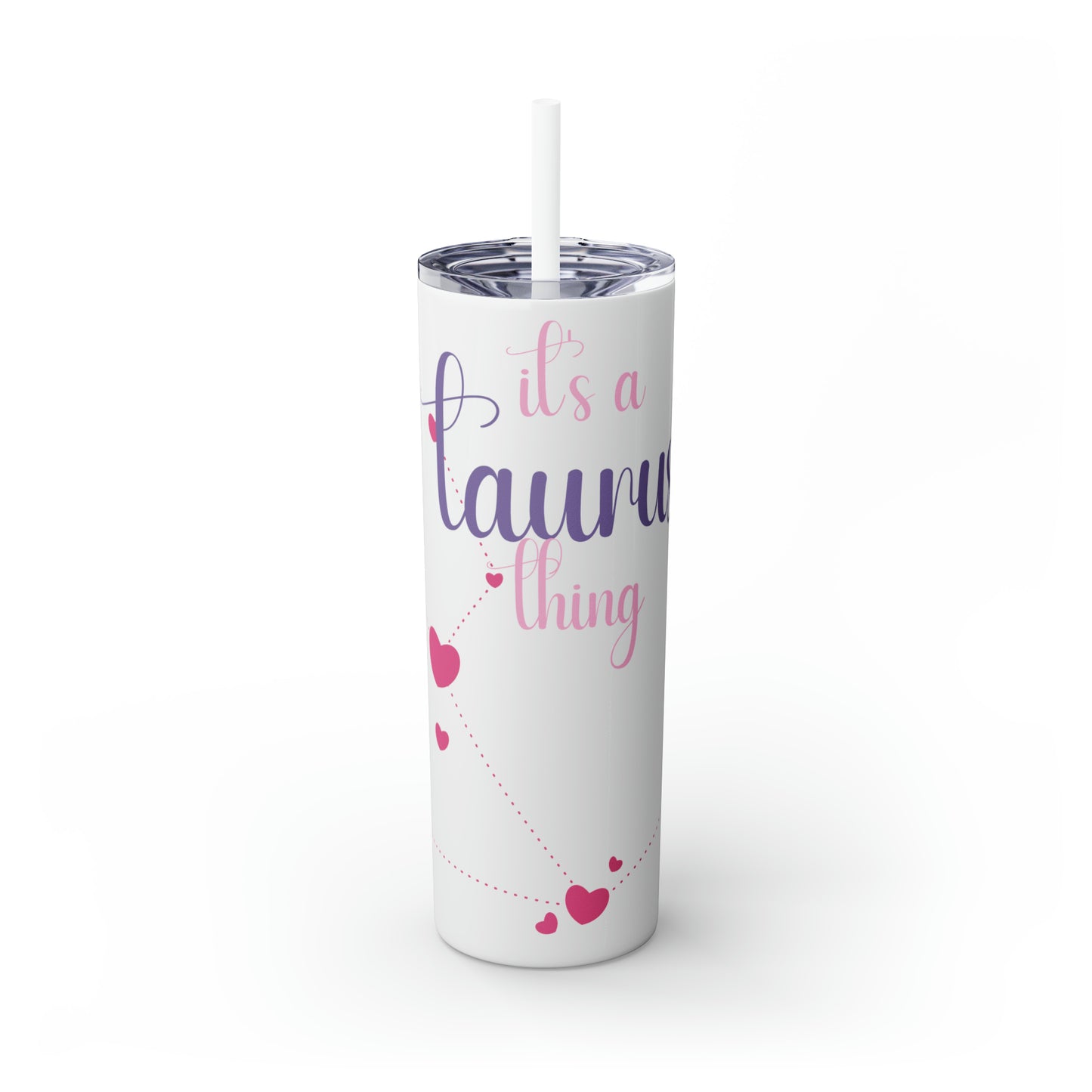 Skinny Tumbler with Straw, 20oz | Taurus