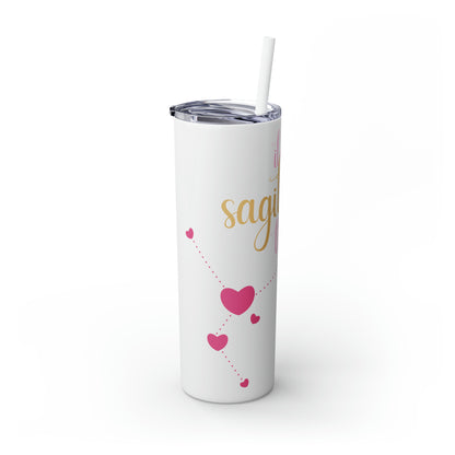 Skinny Tumbler with Straw, 20oz | Sagittarius