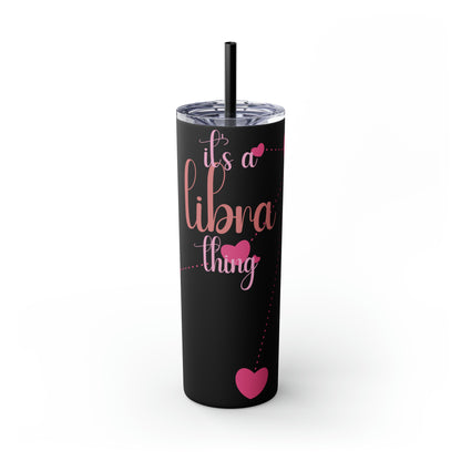 Skinny Tumbler with Straw, 20oz | Libra