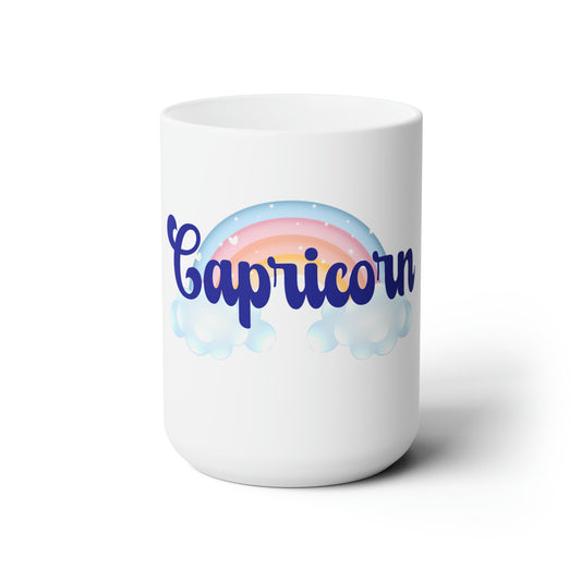 Capricorn Ceramic Rainbow Mug 15oz