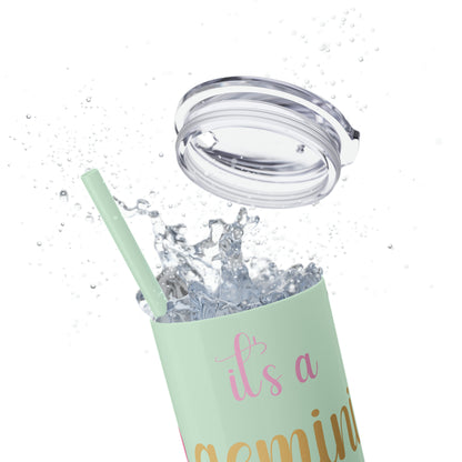 Skinny Tumbler with Straw, 20oz | Gemini