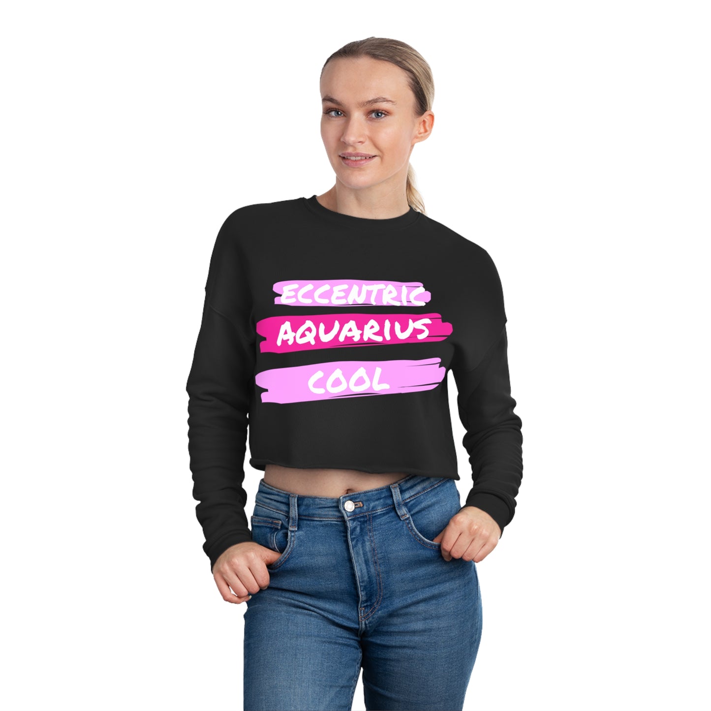 Aquarius Cool | Women's Cropped Sweatshirt