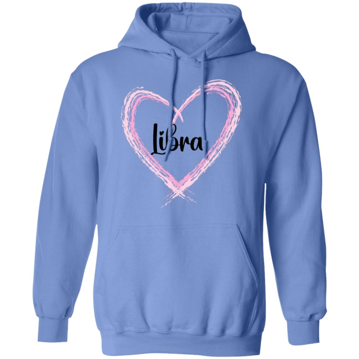 Libra Pink Heart Pullover Hoodie